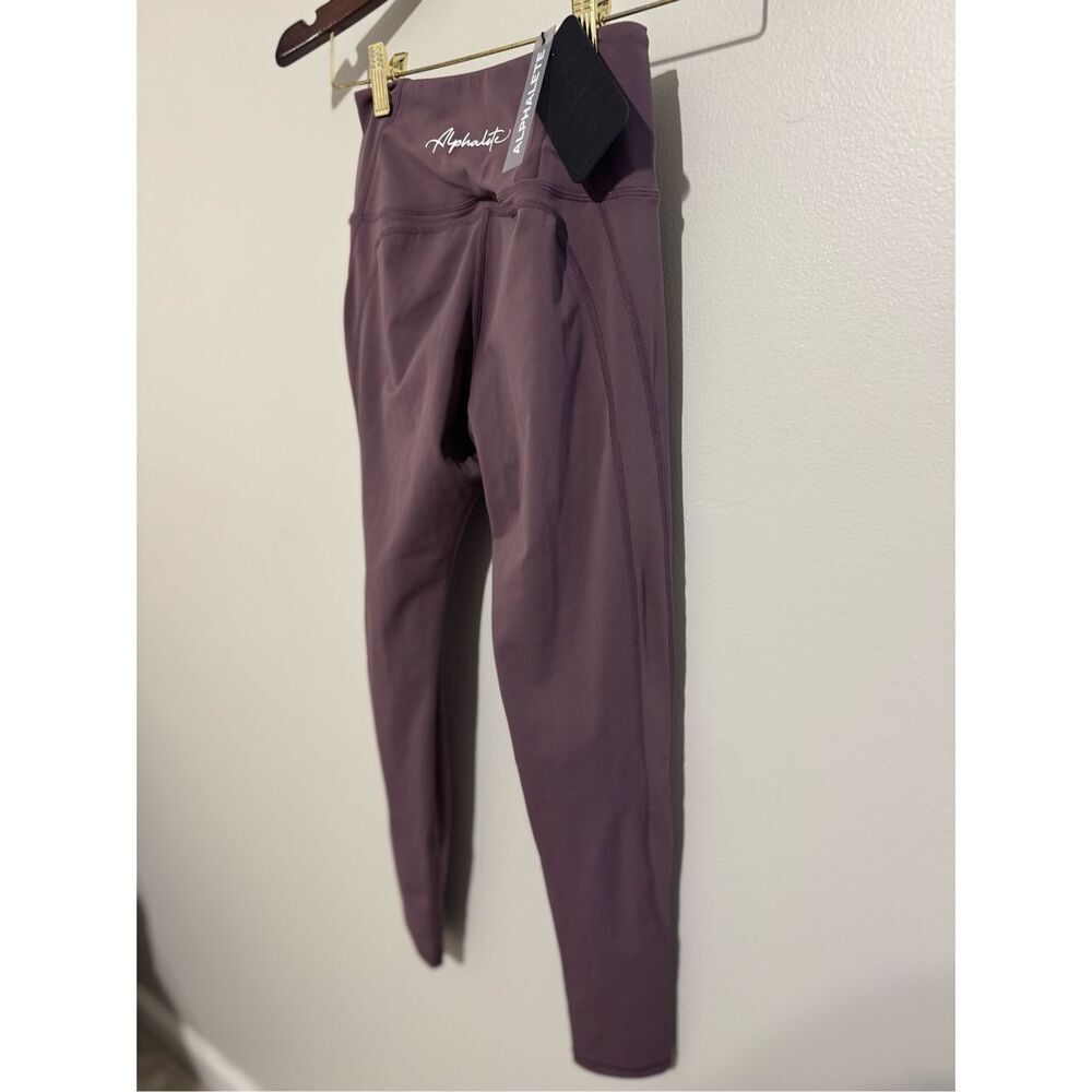 NWT Alphalete Women's Leggings Crop 24 Inch- Dusty Rose/mauve Small Athleisure - Picture 3 of 6